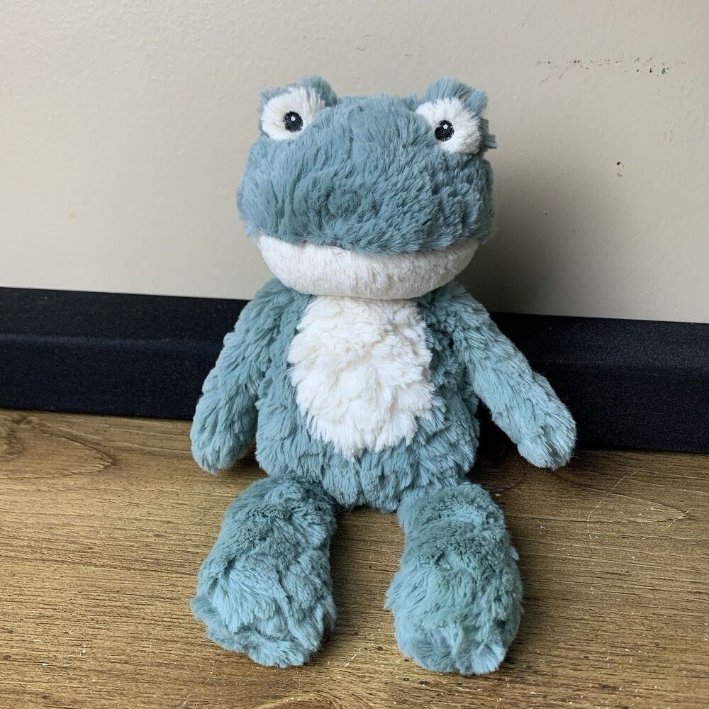 Mary Meyer Putty Green Frog 11" Plush Stuffed Animal Soft Lovey Embroidered Eyes